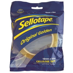 Sellotape 1105 18mm x 66m Cellulose Tape - Clear