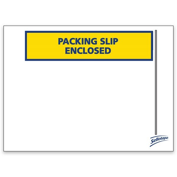 Sellotape 115mm x 155mm Packing Slip Enclosed Labelopes - 1000 Pack