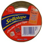 Sellotape 1205 18mm x 33m Double-Sided Tape