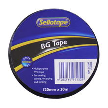 view Sellotape 1410 120mm x 30m BG Tape - Black