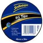 Sellotape 1410 48mm x 30m BG Tape - Black