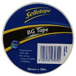 Sellotape 1410 48mm x 30m BG Tape - White