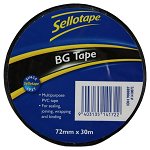 Sellotape 1410 72mm x 30m BG Tape - Black