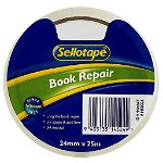 Sellotape 1450 24mm x 25m Book Repair Tape