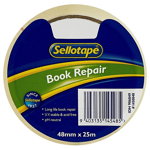 Sellotape 1450 48mm x 25m Book Repair Tape