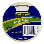 Sellotape 1450 72mm x 25m Book Repair Tape