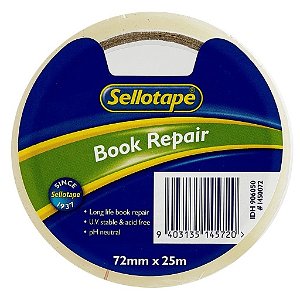 Sellotape 1450 72mm x 25m Book Repair Tape