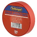 Sellotape 1720R 18mmx20m Insulation Tape - Red