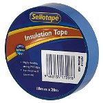 Sellotape 1720U 18mmx20m Insulation Tape - Blue