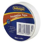 Sellotape 1720W 18mmx20m Insulation Tape - White