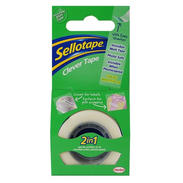 Sellotape 18mm x 25m Boxed Clever Tape