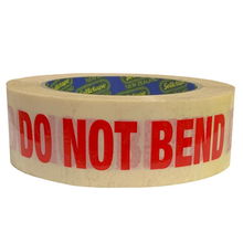 view Sellotape 30mm x 125mm x 50m Do Not Bend Packaging Tape - Red/Tan