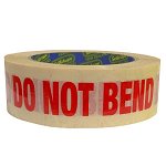 Sellotape 30mm x 125mm x 50m Do Not Bend Packaging Tape - Red/Tan