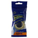 Sellotape 3260 15mm x 10m Cellulose Tape Clear - 2 Pack