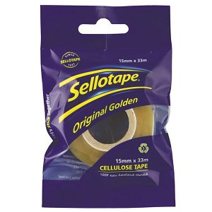 Sellotape 3270 15mm x 33m Cellulose Tape - Clear