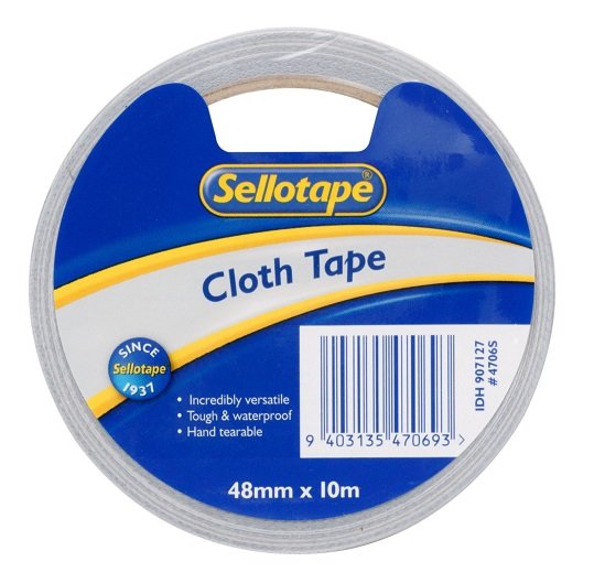 Sellotape 4706S 48mm x 10m Cloth Tape - Silver