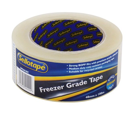 Sellotape 48mm x 100m Freezer Packaging Tape - Clear