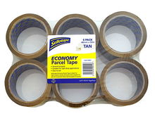 view Sellotape 48mm x 50m Parcel Tape Tan - 6 Pack