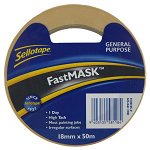 Sellotape 5810 18mm x 50m General Purpose FastMask Tape