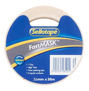 Sellotape 5810 36mm x 50m General Purpose FastMask Tape