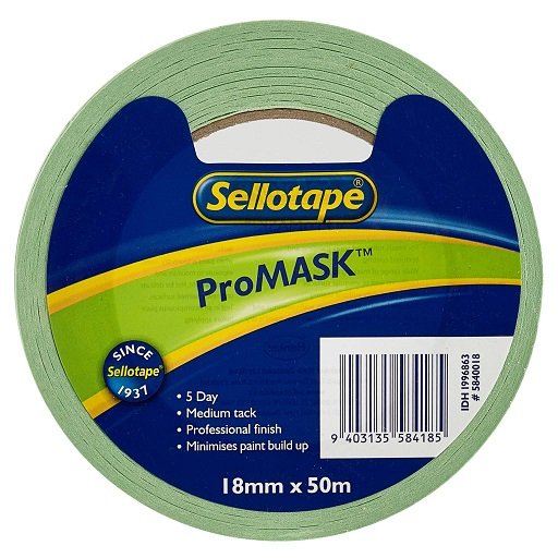 Sellotape 5840 18mm x 50m ProMask Masking Tape