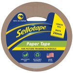 Sellotape 6270 24mm x 55m FlatBack Paper Tape - Tan