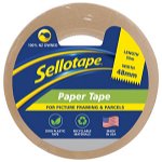 Sellotape 6270 48mm x 55m FlatBack Paper Tape - Tan