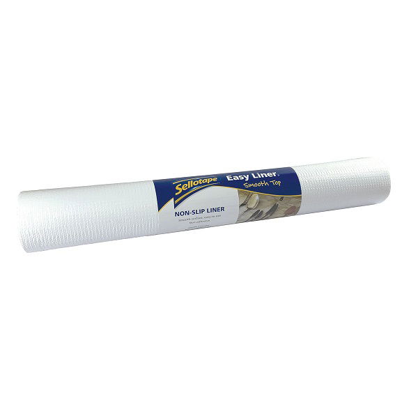 Sellotape Easy Liner Smooth Top 508mm x 3040mm Shelf Liner - White