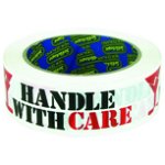Sellotape 36mm x 66m Handle With Care Vinyl Packaging Tape