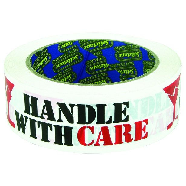 Sellotape 36mm x 66m Handle With Care Vinyl Packaging Tape