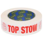 Sellotape 30mm x 125mm x 50m Top Stow Rippable Label Tape Red/White - 400 Labels
