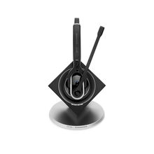 view EPOS Sennheiser IMPACT DW Pro 1 DECT Over Head Wireless Mono Headset with Base Station - Connection to Deskphone Only