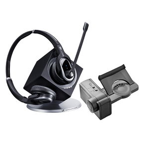 Sennheiser IMPACT DW Pro 2 DECT Over Head Wireless Stereo Headset with Base Station & HSL10 Lifter - Connection to Deskphone Only