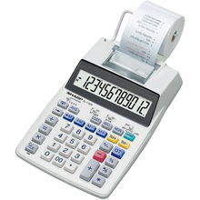 view Sharp EL-1750V 12 Digit 2 Colour Print Calculator