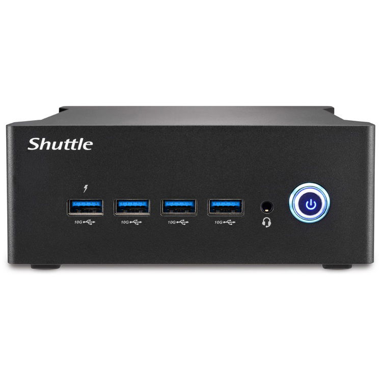 Shuttle NA10H7 AMD Ryzen 7 8845HS 5.1GHz Dual Ethernet Barebone Mini PC