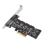 Silverstone ECS06 6 Port SATA Gen3 Non-RAID PCI Express Low Profile Card
