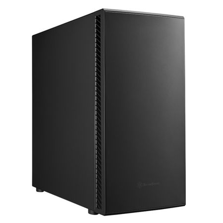 SilverStone SEH1B-G SETA Tempered Glass ATX MidTower Case with No PSU - Black