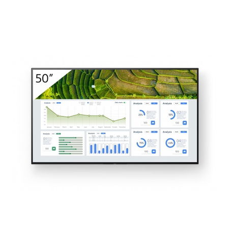 Sony Bravia FW50BZ30L 50 Inch UHD 3840 x 2160 440nit 24/7 Interactive Direct LED VA Commercial Display