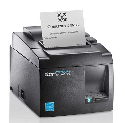 Star TSP143III USB Receipt Printer - Charcoal