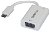 StarTech USB-C Male to VGA Adapter Female with USB Power Delivery - White