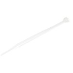 StarTech 10cm White Cable Zip Ties UL Listed - 100 Pack