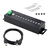 StarTech 10-Port Industrial USB-A Hub - Black