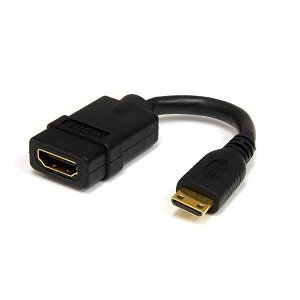 StarTech 12cm High Speed HDMI Female to HDMI Mini Male Adapter Cable