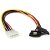 StarTech LP4 to 2x Latching SATA Splitter Y Cable