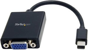 StarTech 130mm Mini DisplayPort to VGA Active Adapter Cable - Black