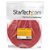 StarTech 15.24m Hook & Loop Roll Cut-to-Size Reusable Cable Ties - Red