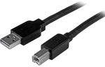 StarTech 15m USB 2.0 Type-A Male to Type-B Male Cable - Black