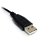StarTech 0.3m USB-A to Right Angle USB Micro-B Charge & Sync Cable - Black