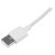StarTech 1m 2-in-1 Micro USB & Lightning to USB Type-A Male Cable - White