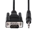 StarTech 1m DB9 RS232 Male to 3.5mm Serial Cable